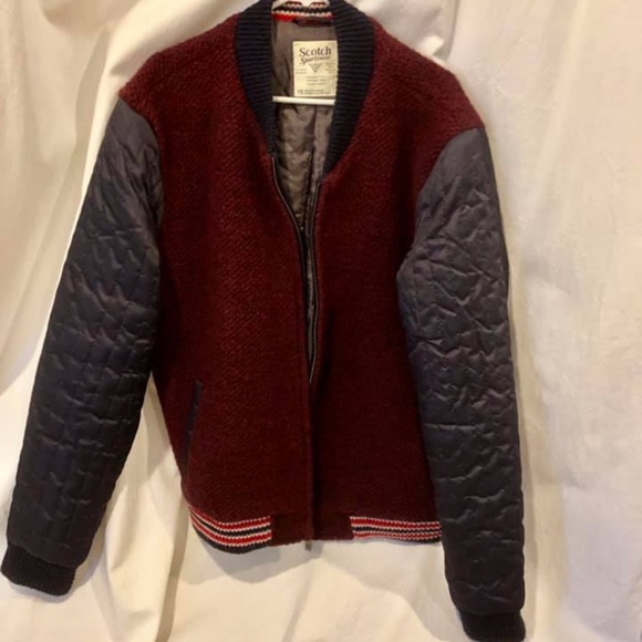 Scotch & Soda Varsity Bomber Wool Jacket